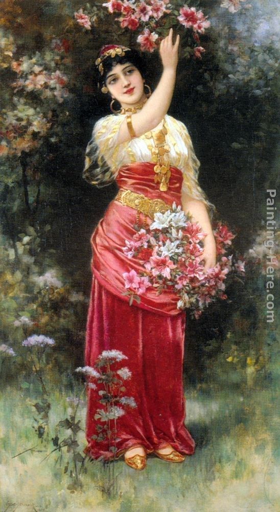 Eisman Semenowsky An Oriental flower Girl